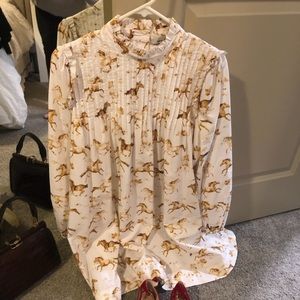 Puff Sleeve Horse Dress